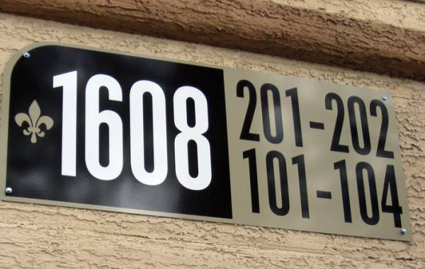 Building Number Signs
