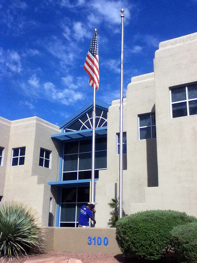 Flag-and-Pole-Install